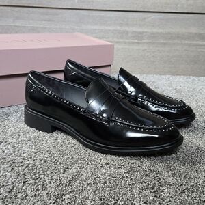 Sarto Eden Stud Loafers Black Loafers NEW size 9.5
